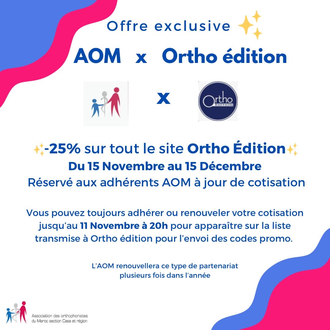 Offre exclusive Ortho Édition  ✨